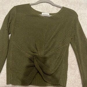 Olive green long sleeve sweater